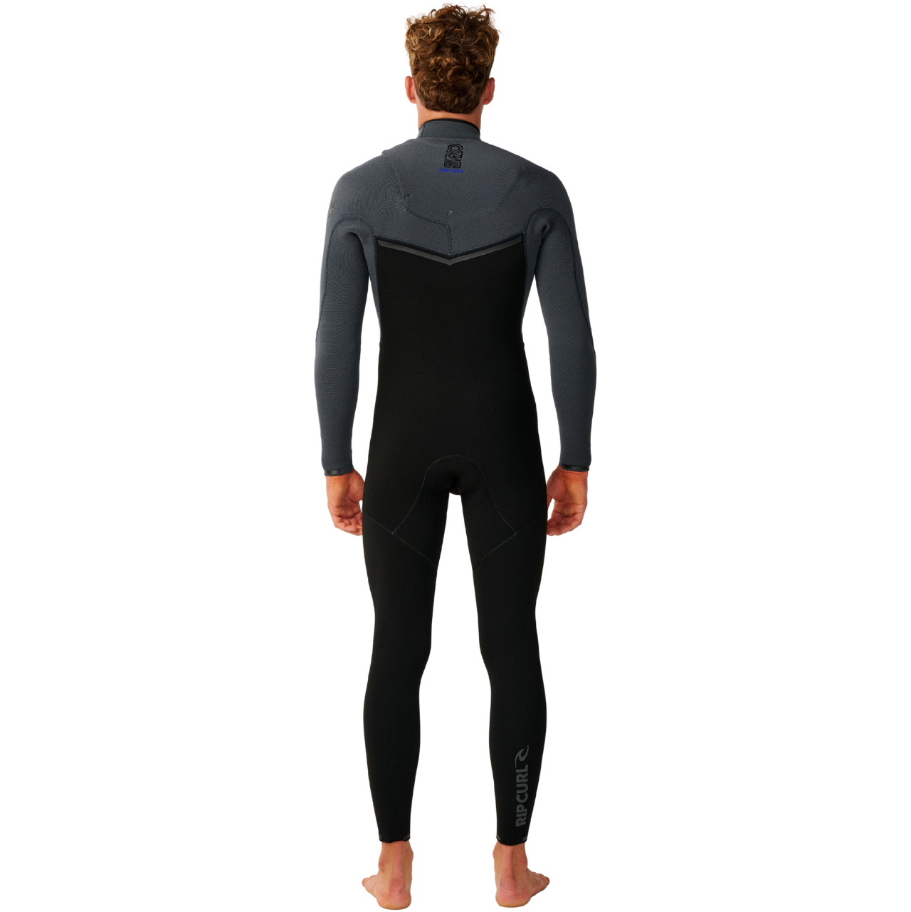 2026 Rip Curl Mens E-Bomb 4/3mm Chest Zip Wetsuit 17RMFS - Charcoal Grey